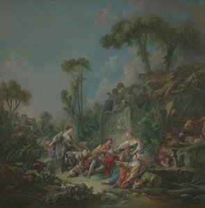 Pastýřská idyla od François Boucher