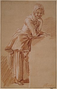 Stojící venkovská dívka od François Boucher