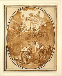 Kristův křest od François Boucher