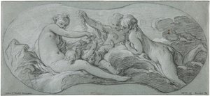 Tři Grácie si hrají s Amorem od François Boucher