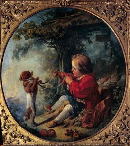 Vědecký pes Malba Francoise Bouchera (1703-1770) Muzeum umění a historie Choletn z 18. století od François Boucher