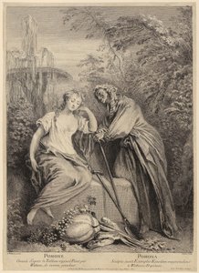 Vertumnus a Pomona od François Boucher