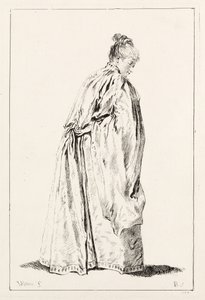 Žena stojící od François Boucher