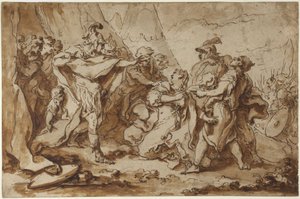 Ženy a vojáci od François Boucher