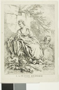 Mladá žena Odpočívá od François Boucher