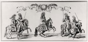 Kolotoč pro Ludvíka XIV. (1639-1715) kolem roku 1662 od Francois Chauveau