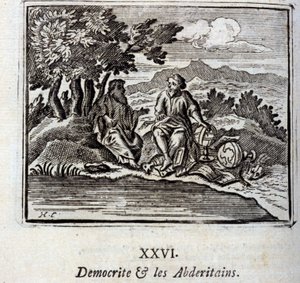 Democrite a Abderitans. Bajky Jean de La Fontaine (1621-95). Ilustrace François Chauveau (1613-1676). Vydání z roku 1728. od Francois Chauveau