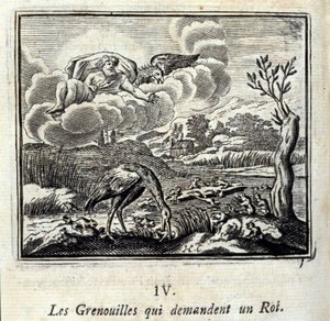 Bajky od Jeana de La Fontaine (1621-95). Ilustrace François Chauveau (1613-1676). Vydání z roku 1728. od Francois Chauveau