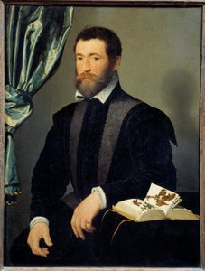 Portrét lékárníka Pierra Qutheho (1519-apres 1588) Obraz Francoise Cloueta (1515-1572) 1562 Ne. 0,91x0,7 m - Portrét lékárníka Pierra Qutheho (1519- cca 1588). Obraz Francoise Cloueta (1515-1572) od François Clouet