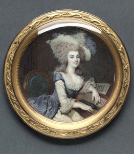 Portrét ženy u cembala, c. 1788.