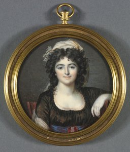 Portrét ženy v hnědých šatech, 1795.