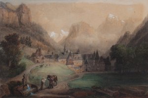 La Grande Chartreuse 1869 (akvarel na papíře)
