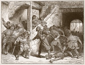 Nepokoje v Doveru, ilustrace z 