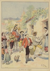 La Fete De La Maye od Francois Edouard after Zier