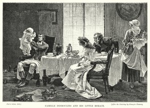 Camille Desmoulins a jeho Malý Horace od Francois Flameng