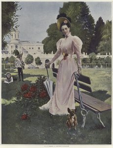 Portrét Madame la Princess Youssopoff od Francois Flameng