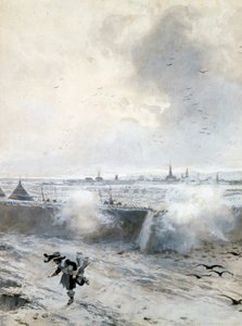 „Obléhání Arrasu za Ludvíka XIII.“, třicetiletá válka, 1640 konec 19. začátek 20. století od Francois Flameng