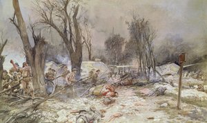 Ofenzíva v Saint-Pierre-Aigle, červenec 1918 od Francois Flameng