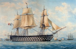 Nádoba Montebello, Francois Roux (1811-1882), akvarel, Francie
