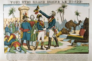 Napoleon a generál Kleber na výpravě do Egypta, 1798, c1835