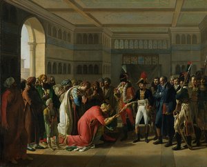 Generál Bonaparte dává meč vojenskému náčelníkovi Alexandrie, červenec 1798, 1808 od Francois Henri Mulard