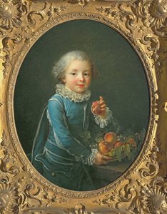 Chlapec s broskvemi, 1760 od Francois Hubert Drouais