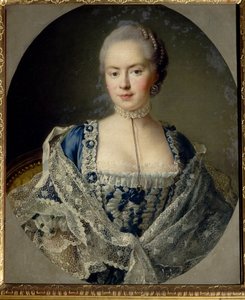 Portrét princezny Darie Petrovna Saltykové (Saltykoff) (rozená Chernysheva od Francois Hubert Drouais