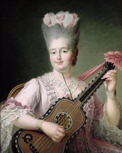 Portrét Marie-Clothilde z Francie (1759-1802), známé také jako Madame Clothilde, královna Sardinie, 1775 (po restaurování)