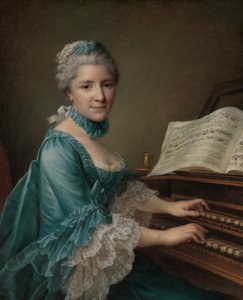 Portrét ženy, údajně madame Charles Simon Favart..., 1757. od Francois Hubert Drouais