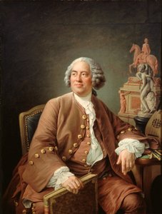 Portrét architekta Edmé Bouchardona 1698-1762. od Francois Hubert Drouais
