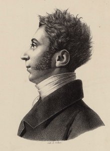 Portrét Franze Xaviera Wolfganga Mozarta 1791-1844, 20. léta 19. století. od Francois Le Villain