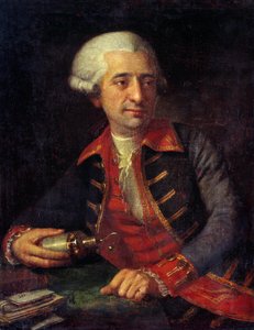 Portrét Antoine Louis Lavoisier (1746-1794) Francouzský chemik v uniformě jako generální inspektor Powders of Armees of Land and Sea. Obraz Francois-Louis Brossard de Beaulieu (1727-1810). Chateaux de Versailles a Trianon, Versailles, Francie. od Francois Louis Brossard de Beaulieu
