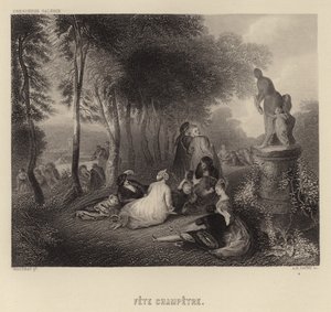 Polní párty od Francois Louis Joseph Watteau