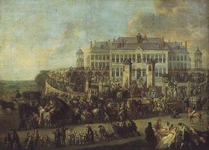 Slavnost v Broquelet od Francois Louis Joseph Watteau