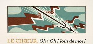 Grafická ilustrace z Prométhée Enchaîné od Aischyla, hospoda. 1941 (tisk šablony) od Francois Louis Schmied