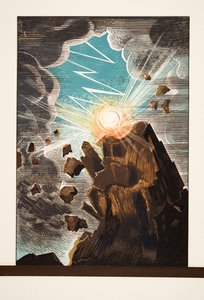 Ilustrace z Prométhée Enchaîné od Aischyla, hospoda. 1941 (tisk šablony) od Francois Louis Schmied