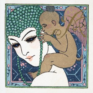 Letter A, from Personages de Comedie, pub. 1922 (tisk šablony) od Francois Louis Schmied