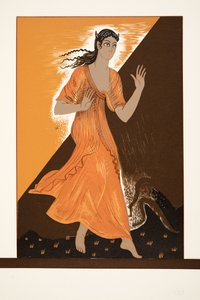 Pandora, od Prométhea Spoutaný Aischylem, hospoda. 1941 (tisk šablony) od Francois Louis Schmied