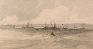 Pohled na Sheerness od Francois Louis Thomas Francia