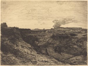 Lom poblíž Montmartru od Francois Nicolas Chifflart