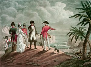 Bonaparte na Svaté Heleně (ocelová rytina) od Francois Nicolas Martinet