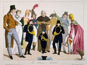 Mladí umělci, tisk, Francie od Francois Nicolas Martinet