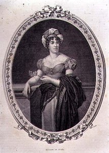 Portrét Madame de Stael (1766-1817) vyrytý Johnem Quartleym (rytina)