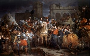 Vstup Henriho IV. (1553-1610) v Paříži, 22. března 1594. Obraz Francoise Gerarda (1770-1837) od Baron François Pascal Simon Gérard