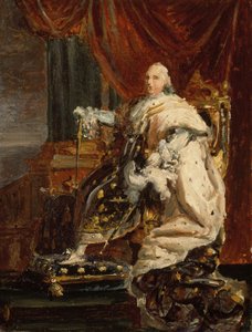 Král Ludvík XVIII, asi 1816-18 (olej na plátně)