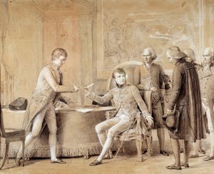 Podpis konkordátu mezi Francií a Saint Siege prvním konzulem 15. července od Baron François Pascal Simon Gérard
