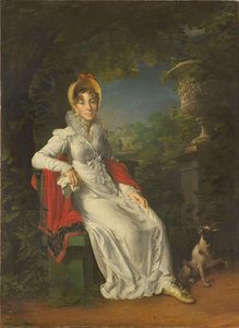 Caroline Bonaparte 1782-1839, královna Neapole a Sicílie, v Bois de Boulogne, 1820-1830 od Francois Pascal Simon Gerard