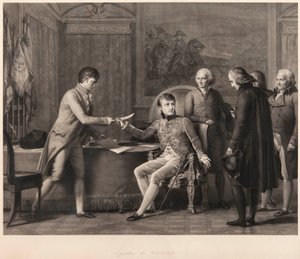 Podepsání konkordátu mezi Francií a Svatým stolcem dne 15. července 1801 od Francois Pascal Simon Gerard