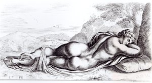 Hermafrodit v zahradách Borghese, kolem roku 1653 od Francois Perrier