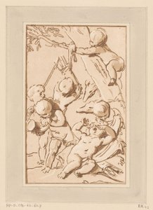 Amors v klidu po lovu od Francois Philippe Charpentier